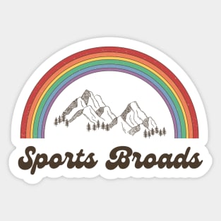 Broads & Rainbows Sticker